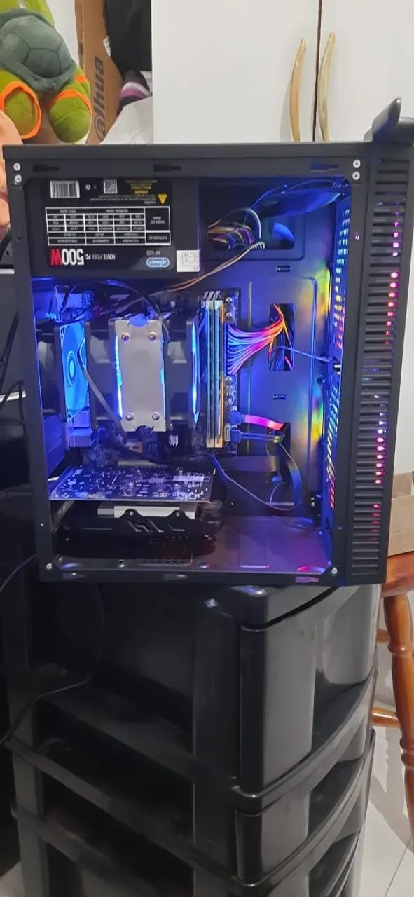 pc gamer i7 3470 placa video rx550 ssd 120gb + ssd 120gb 10 gb de ram - Foto 6