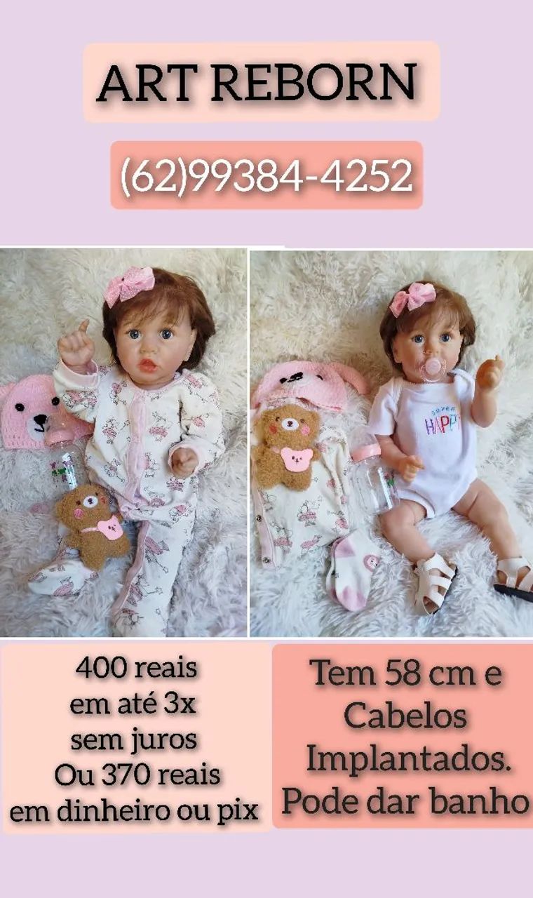 Bebês reborn à pronta entrega em Goiânia  - Foto 3