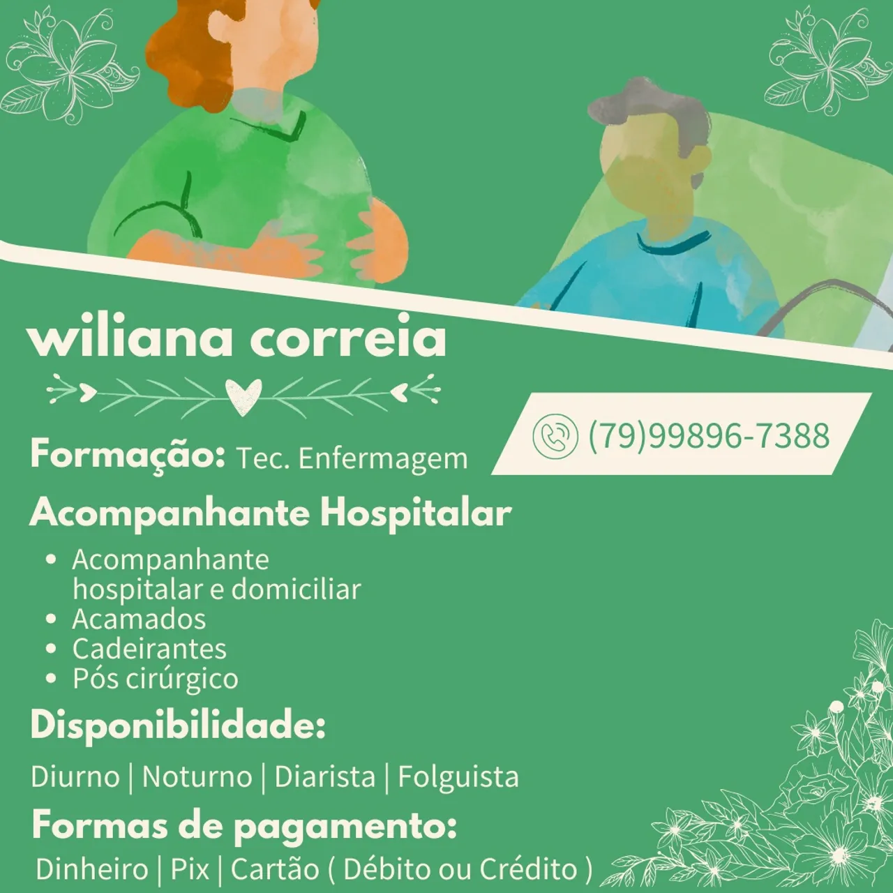 ACOMPANHANTE HOSPITALAR / DOMICILIAR