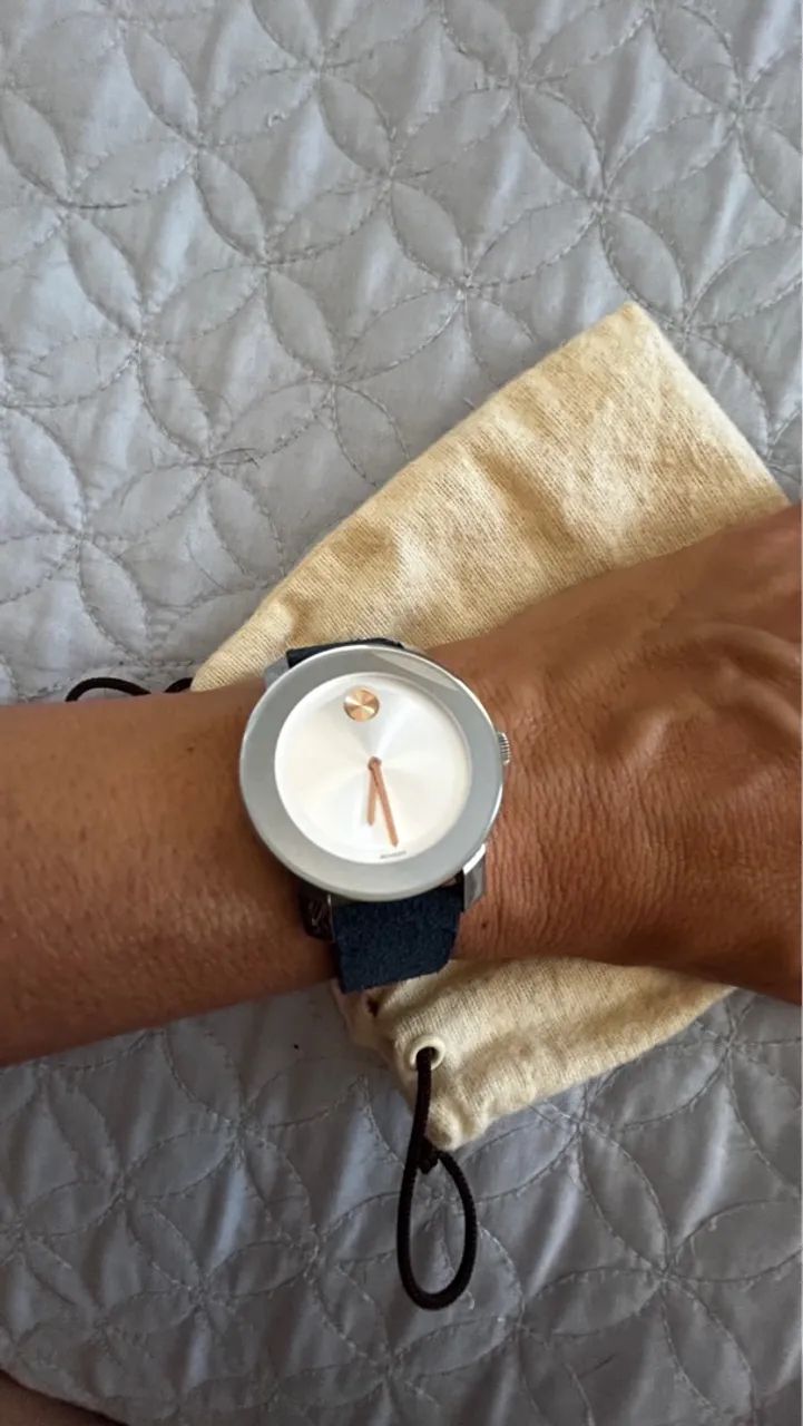 Relógio Movado Bold com Pulseira de Couro - Foto 3