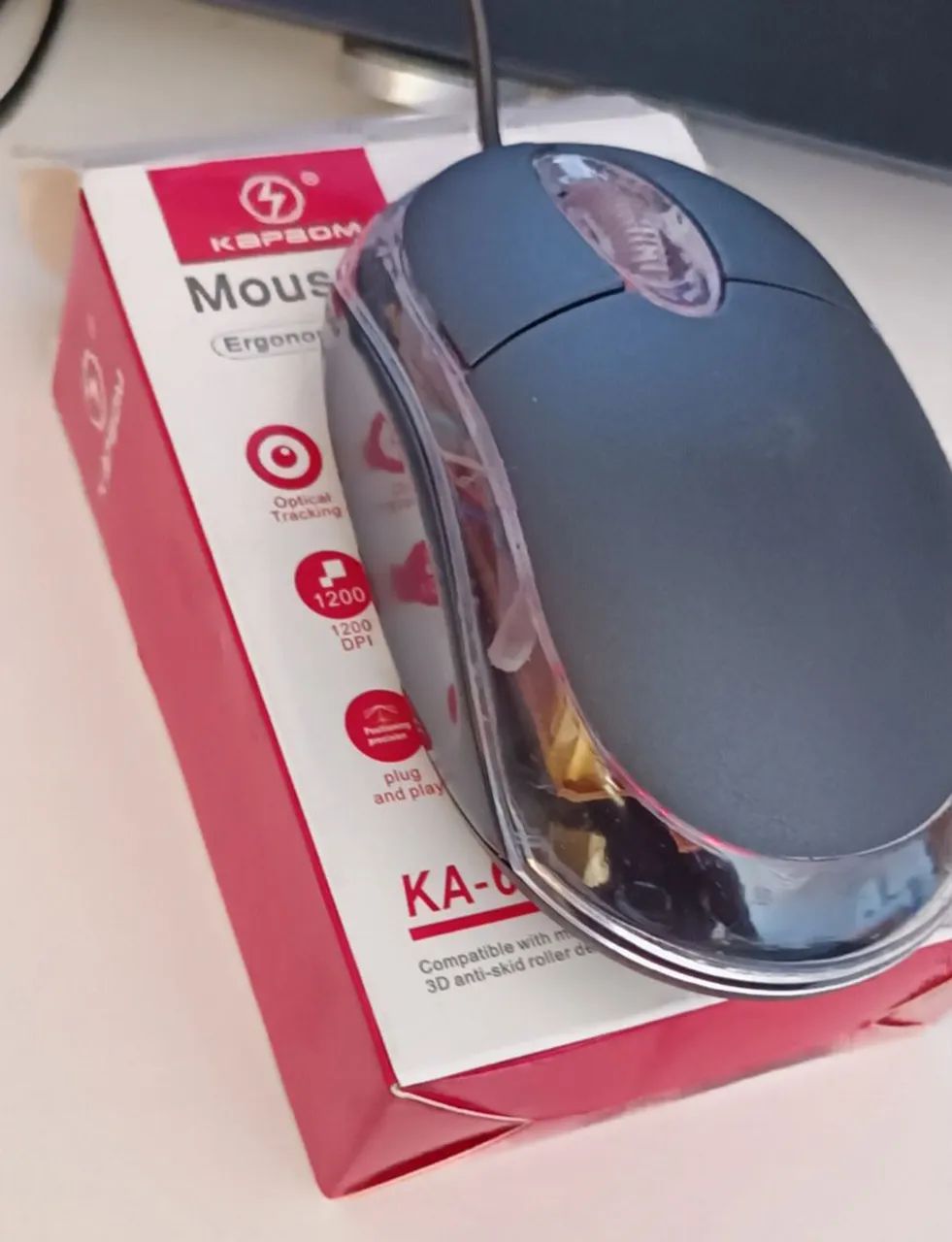 Mouse Óptico com Led  - Foto 3