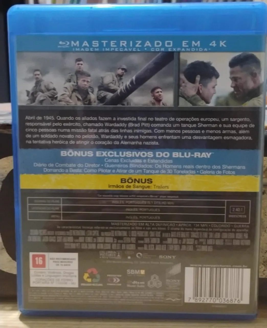 Bluray Coração de Ferro - Foto 2