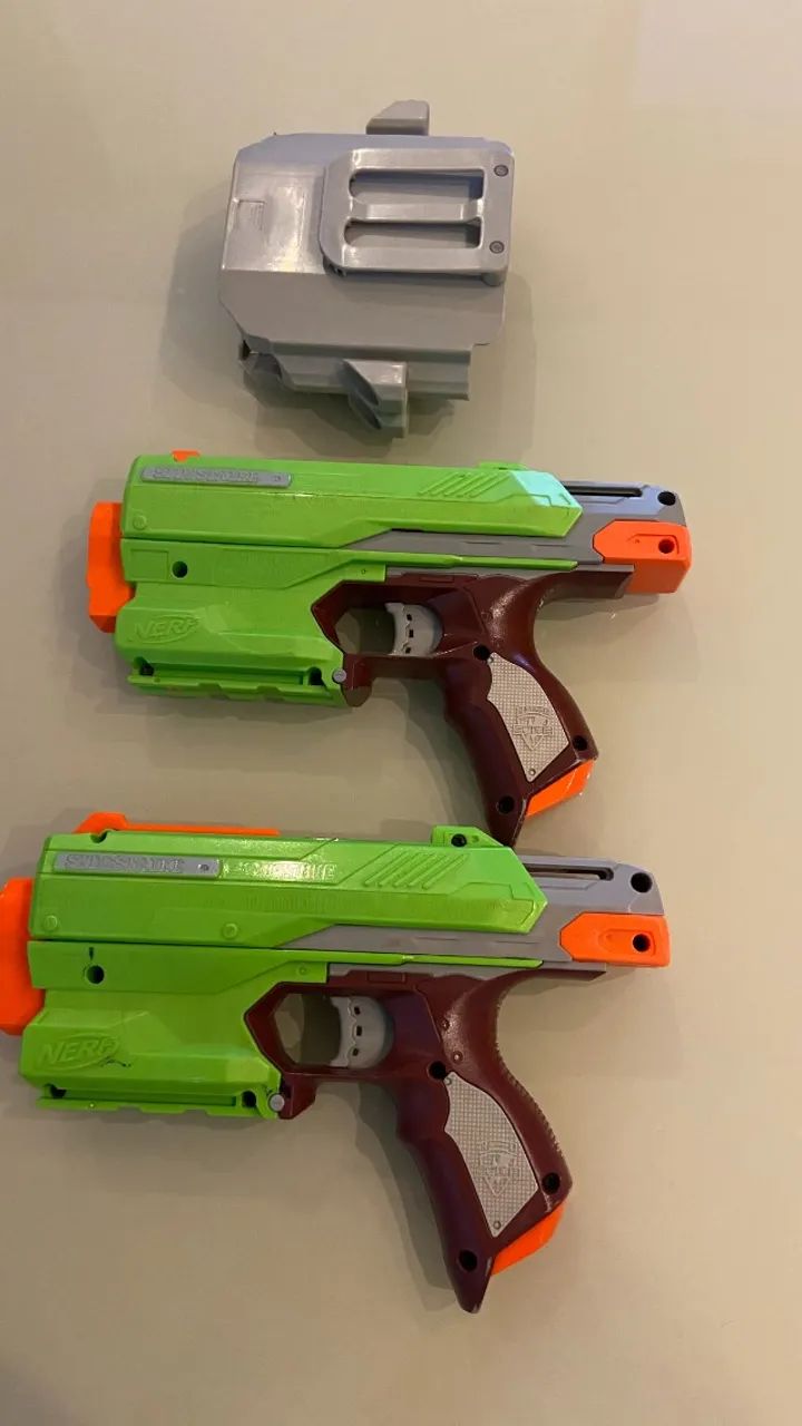 2 Lançadores Nerf  Zombie Strike - Sidestrike - Foto 3
