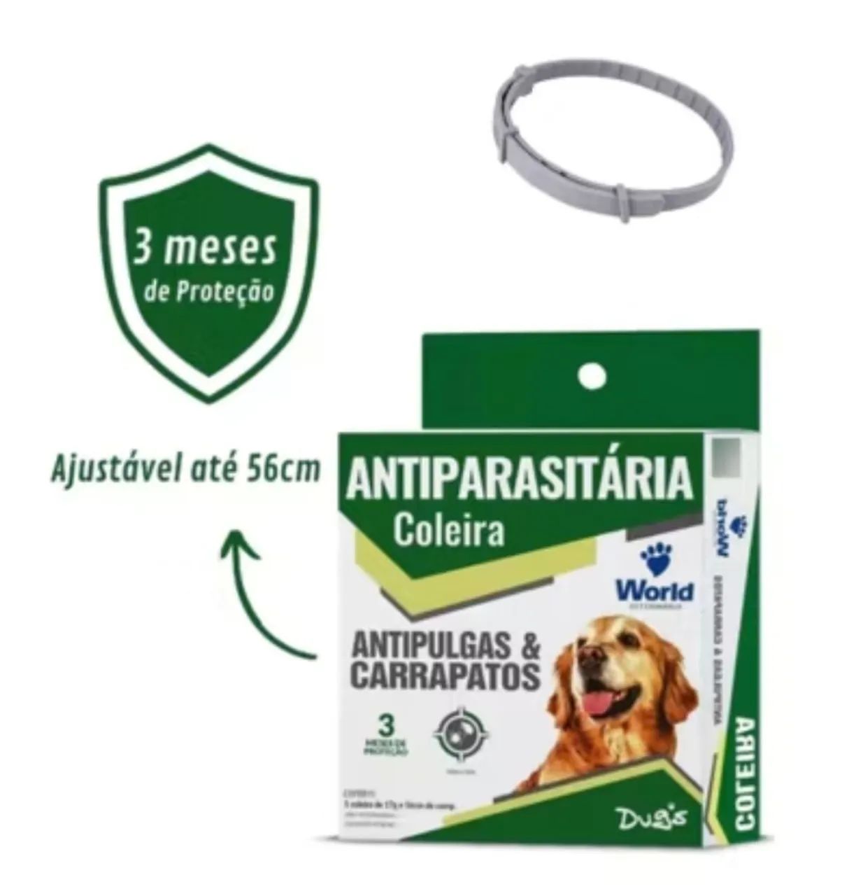 Coleira Antiparasitária para Cães - Foto 2