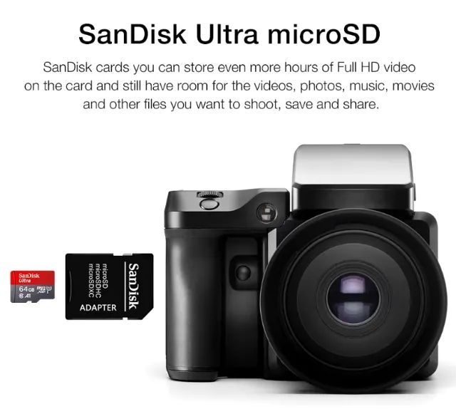 MicroSD Sandisk Ultra - Cartão de Memória 64GB + Adaptadores - Foto 4