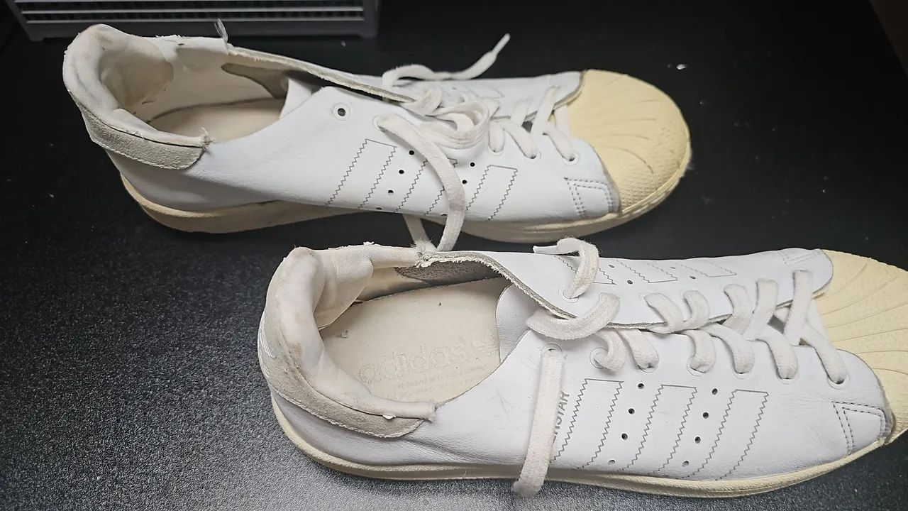 Adidas Superstar - Branco com detalhes - Foto 2