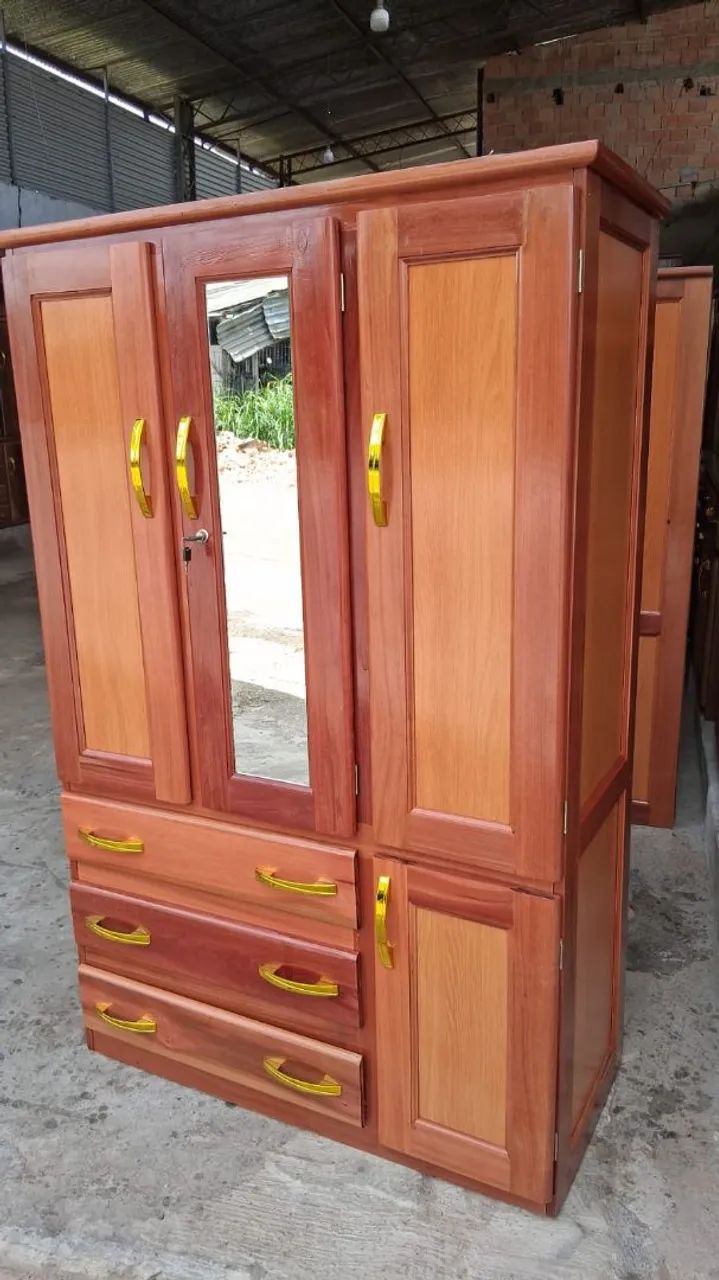 Guarda roupa de 3 portas com espelho inteiro . - Foto 4