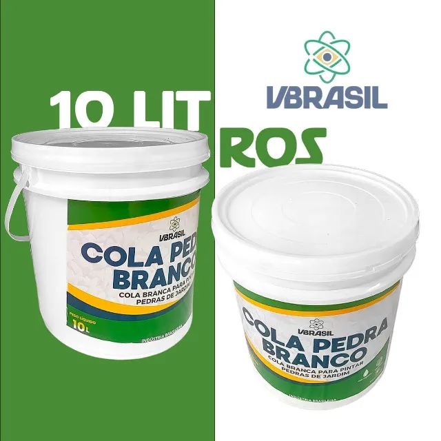 Cola Pedra Branco Fixador de Pedras para Jardim [10 Litros] BLACK FRIDAY - Foto 2
