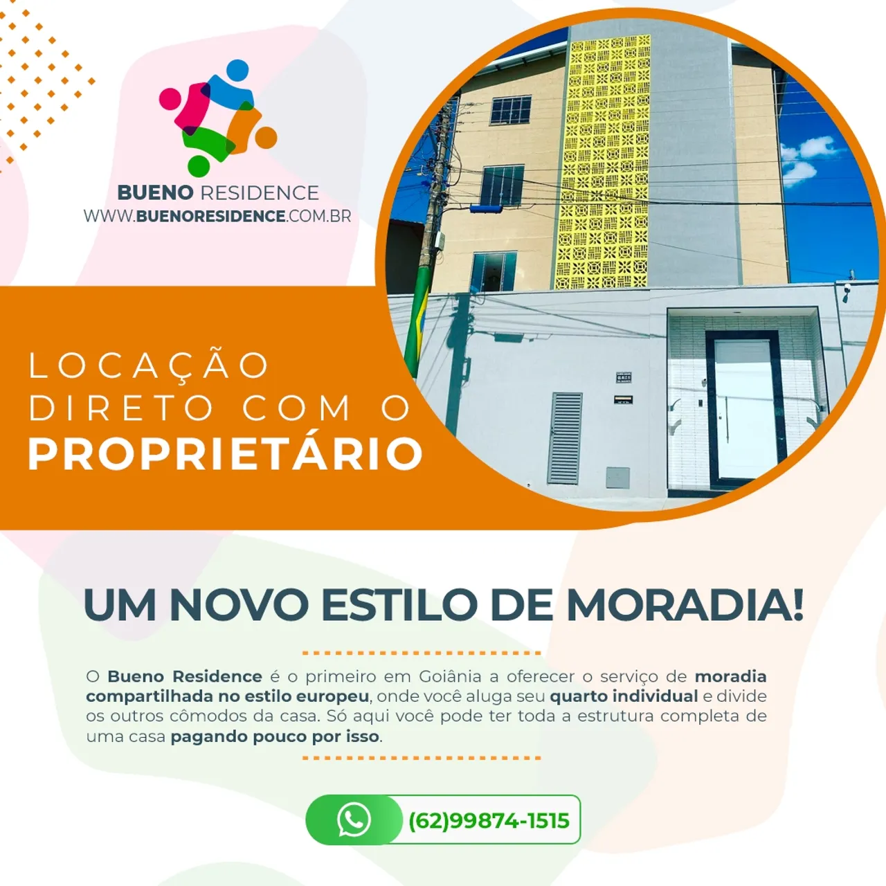 Studio para aluguel com mobília e contas inclusas no Setor Coimbra