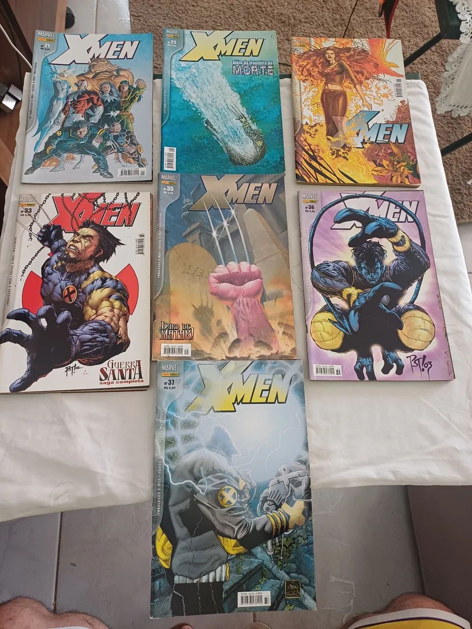 Hqs Marvel - X-men - Novos X-Men - 07 exemplares