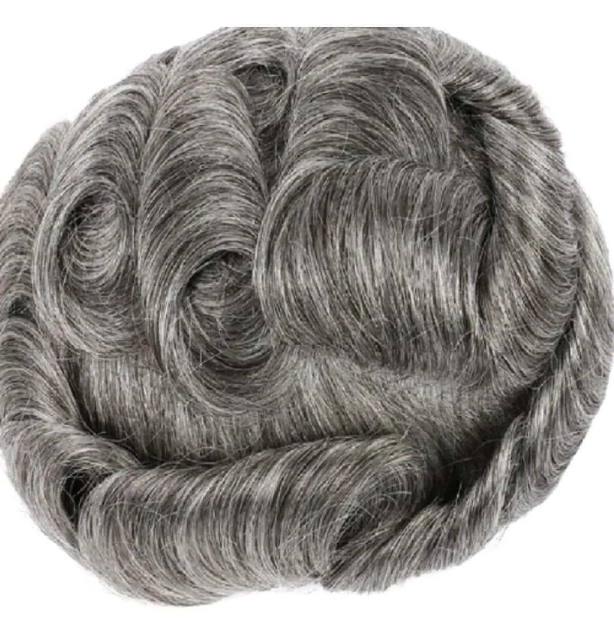 Protese capilar Masculina Micropele Grisalha 1B/65 - Pronta Entrega