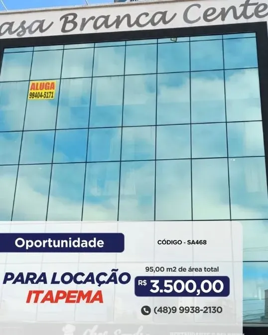 Sala Comercial para Alugar Meia Praia, Itapema
