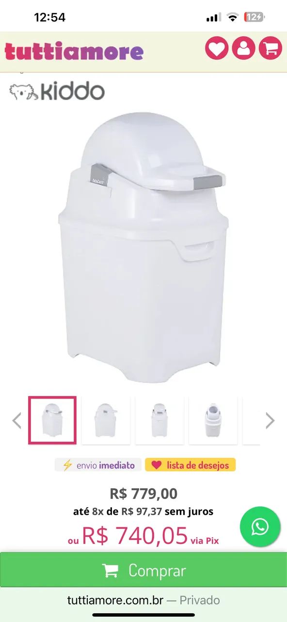 Lixeira antiodor kiddo - Foto 2