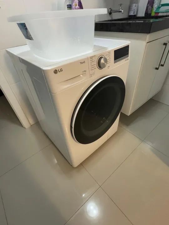Lavadora Smart LG VC4 13kg Branco com Inteligência Artificial AIDD? - FV5013WC4 - 220v - Foto 2
