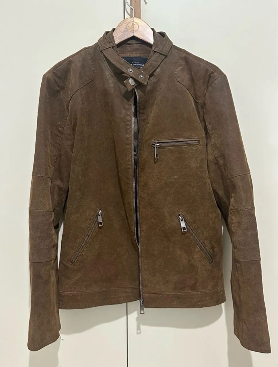 Jaqueta de Couro Marrom Masculina - Foto 5