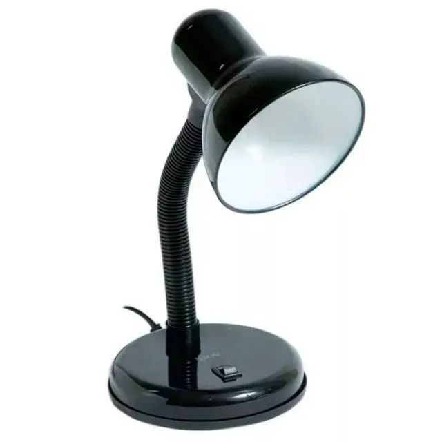 LUMINARIA DE MESA MINI OFFICE LAMP E27 - PRETO - Foto 4