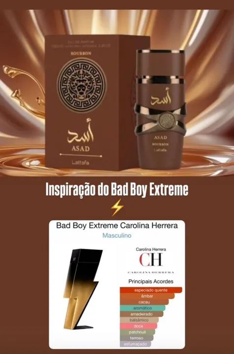 Perfume Asad Bourbon Lattafa - 100ml - Foto 4