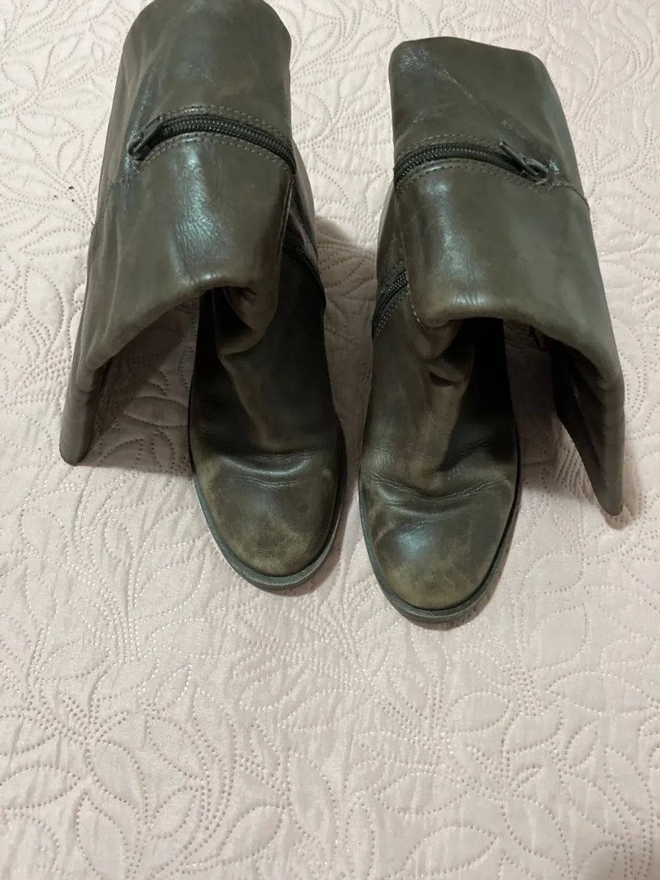 Bota AREZZO de couro marrom - Foto 2