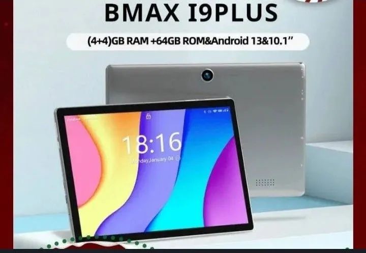 Tablet Bmax I9 Plus Android13 10.1 Quadcore 64gb E 8Gb Ram (4gb+