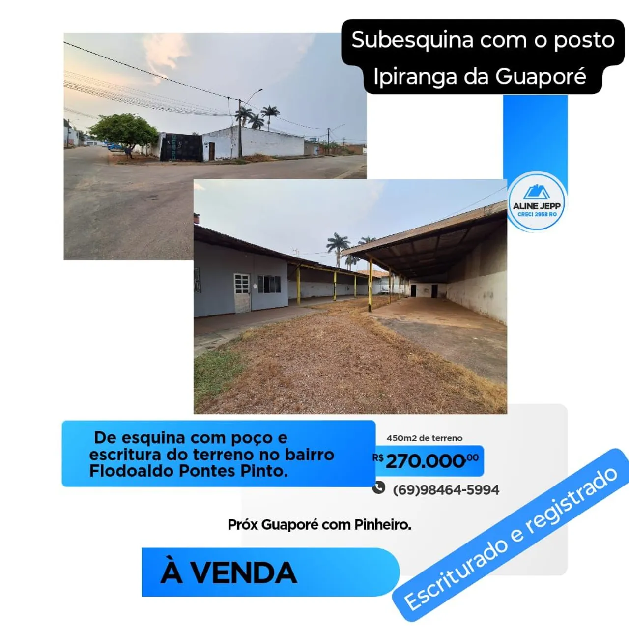 Imóvel com 450 metros quadrados no Flodoaldo