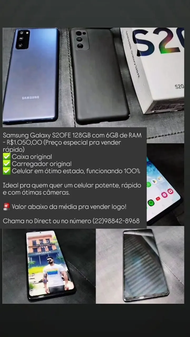 Samsung Galaxy S20 FE 128GB + 6GB RAM - Preço Imperdível!