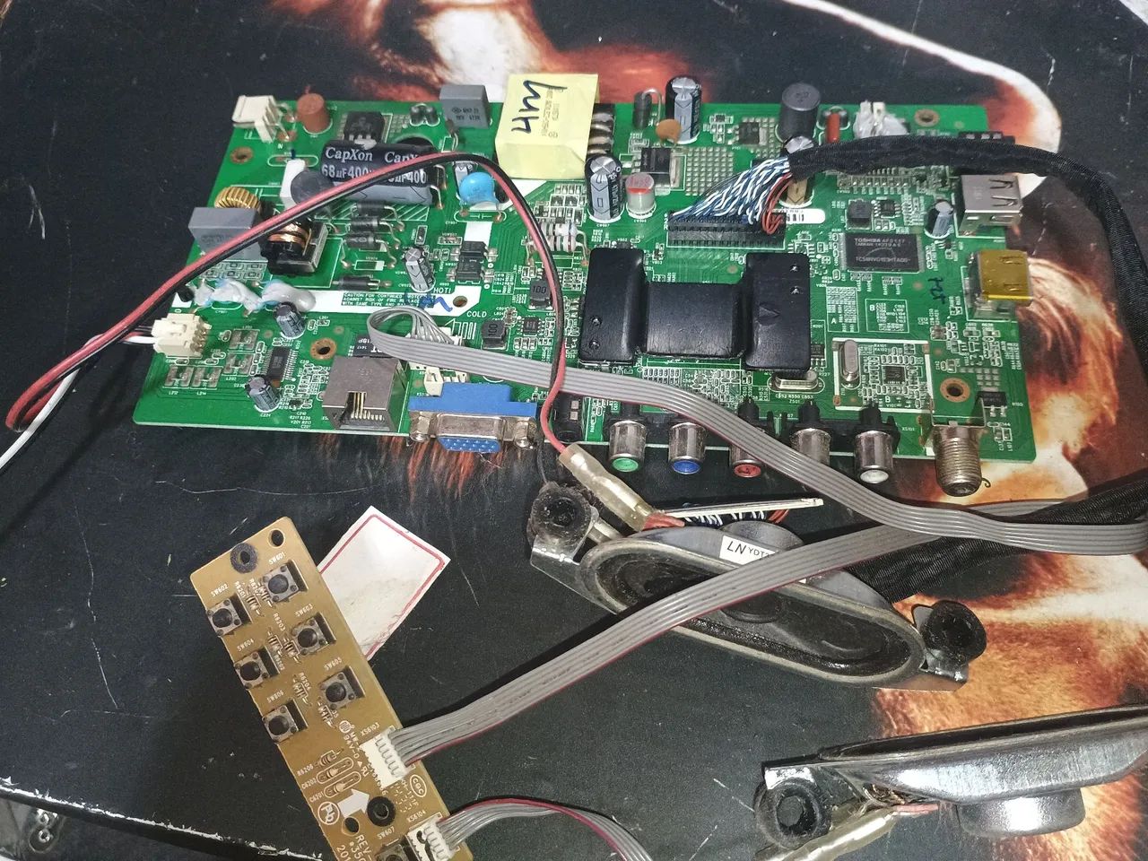 Placa principal completa tv Toshiba LE2446i(a)foto