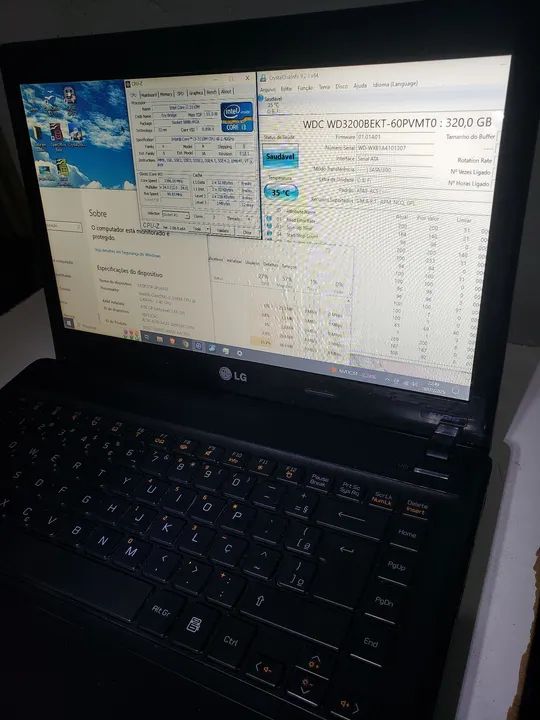 Vendo Notebook LG/ Intel core i3/ 320 Gigas Hd/ 4 Gigas Memória/ Bateria segurando carga  - Foto 2