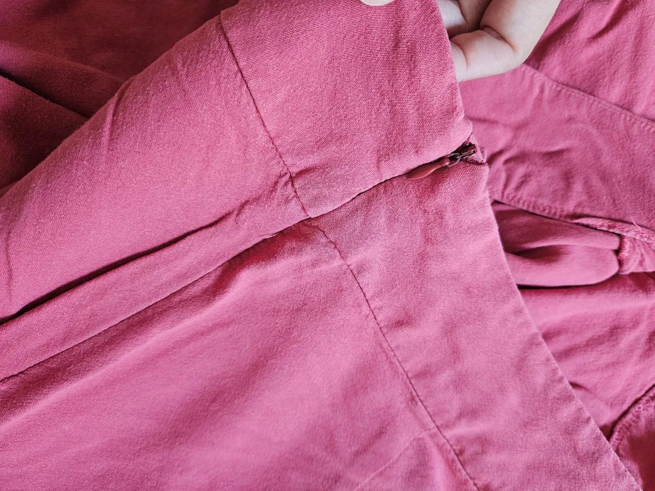 Short feminino linho rosa diferente - Foto 2