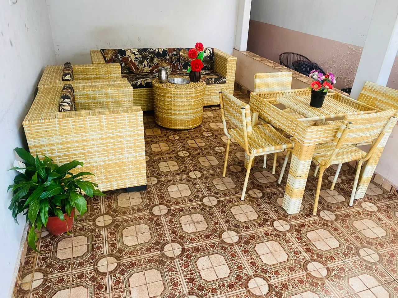 Conjunto de sofá de alto padrão de área externa  - Foto 3