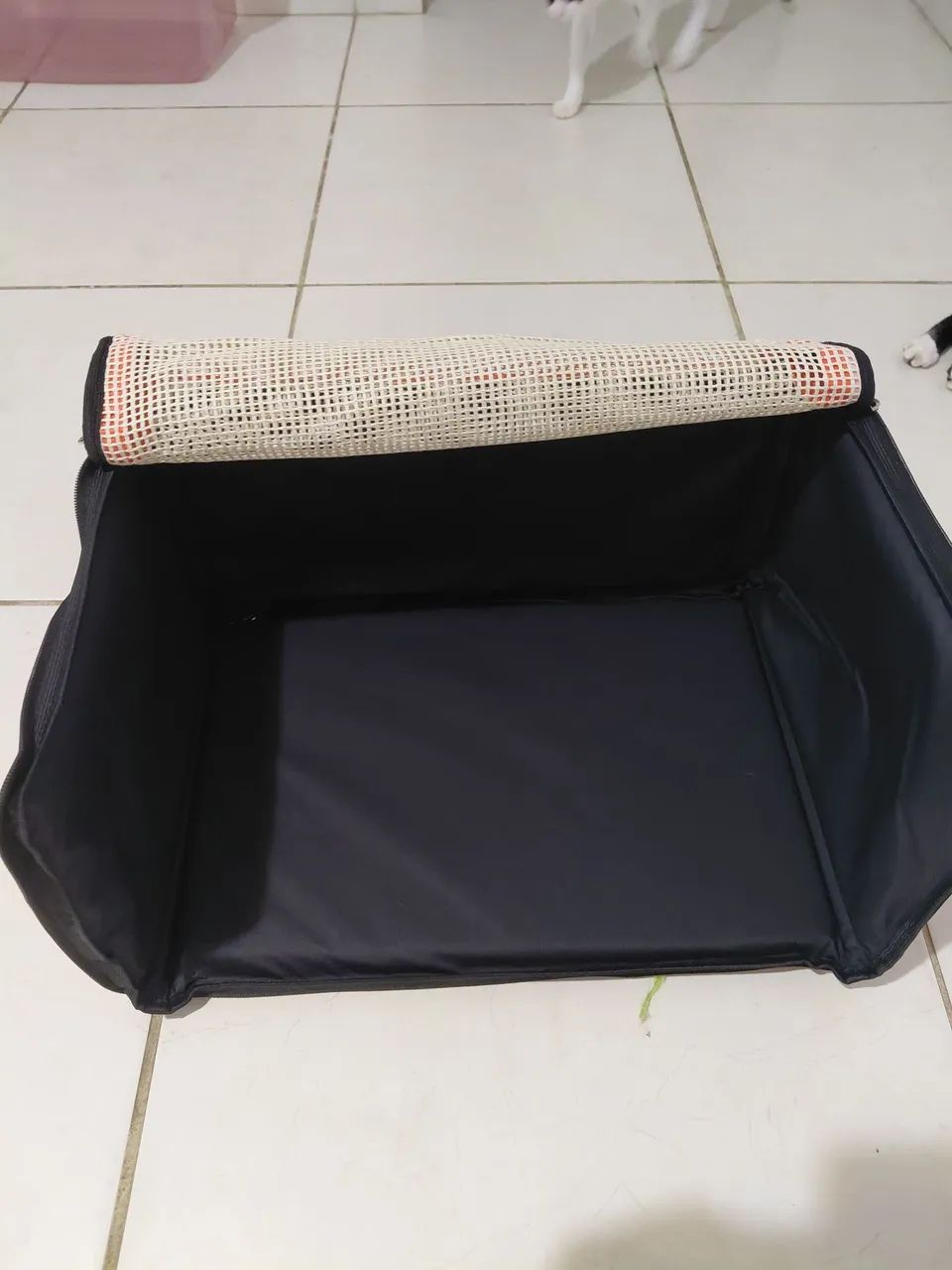 Caixa de transporte flexível para pet