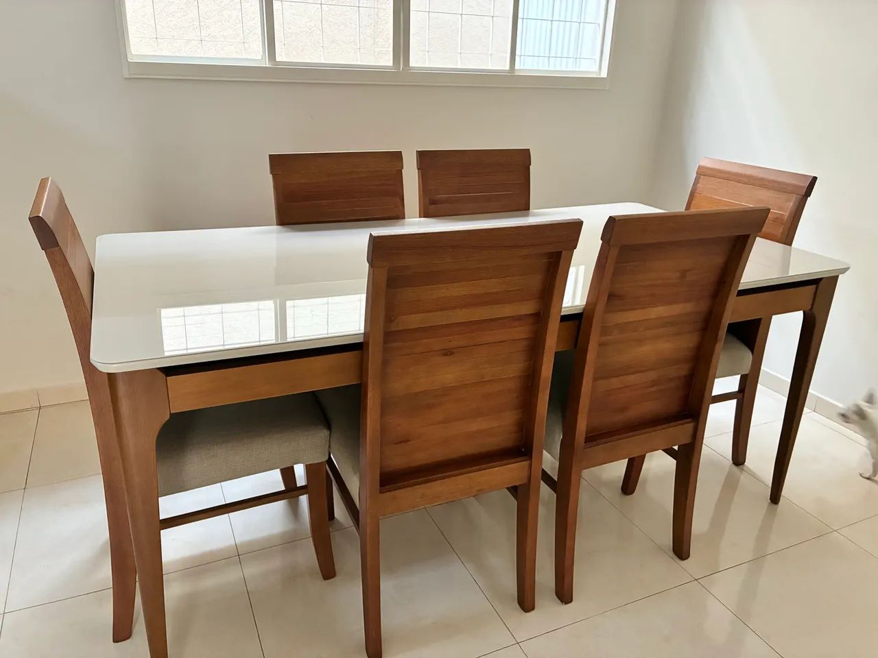 Mesa Madeira Maciça Com 6 Cadeiras CASA VERDE - Foto 3
