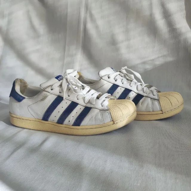 Adidas Superstar tam. 40 - Branco e Azul Royal - Foto 4