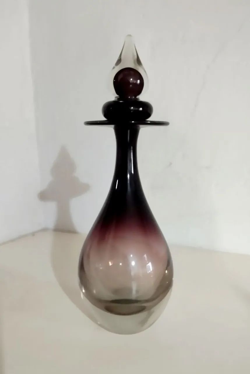 Lindíssima Licoreira em Cristal Murano com tampa  - Foto 2