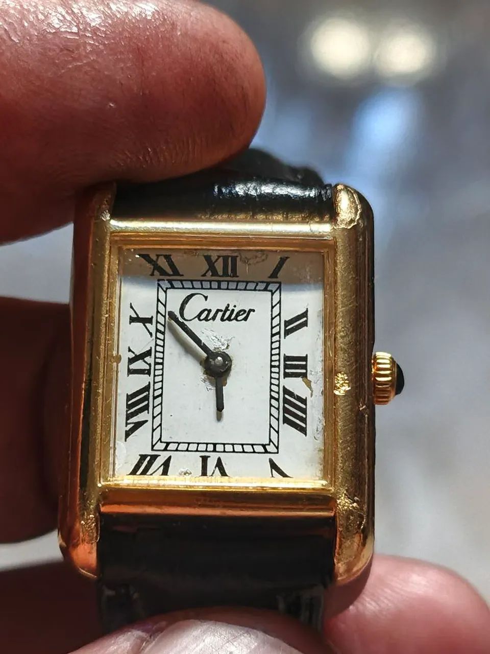 Relógio Cartier antigo a corda manual funcionando perfeitamente  - Foto 4