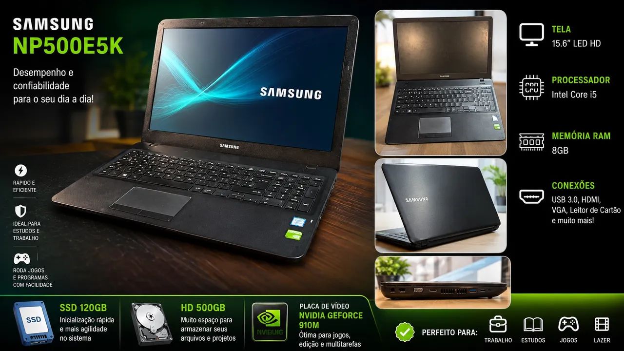 Notebook Samsung NP500E5K
