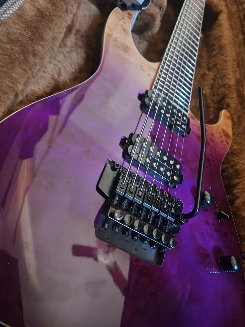 Guitarra 7 Cordas ESP E-II Chinesa com Floyd Rose
