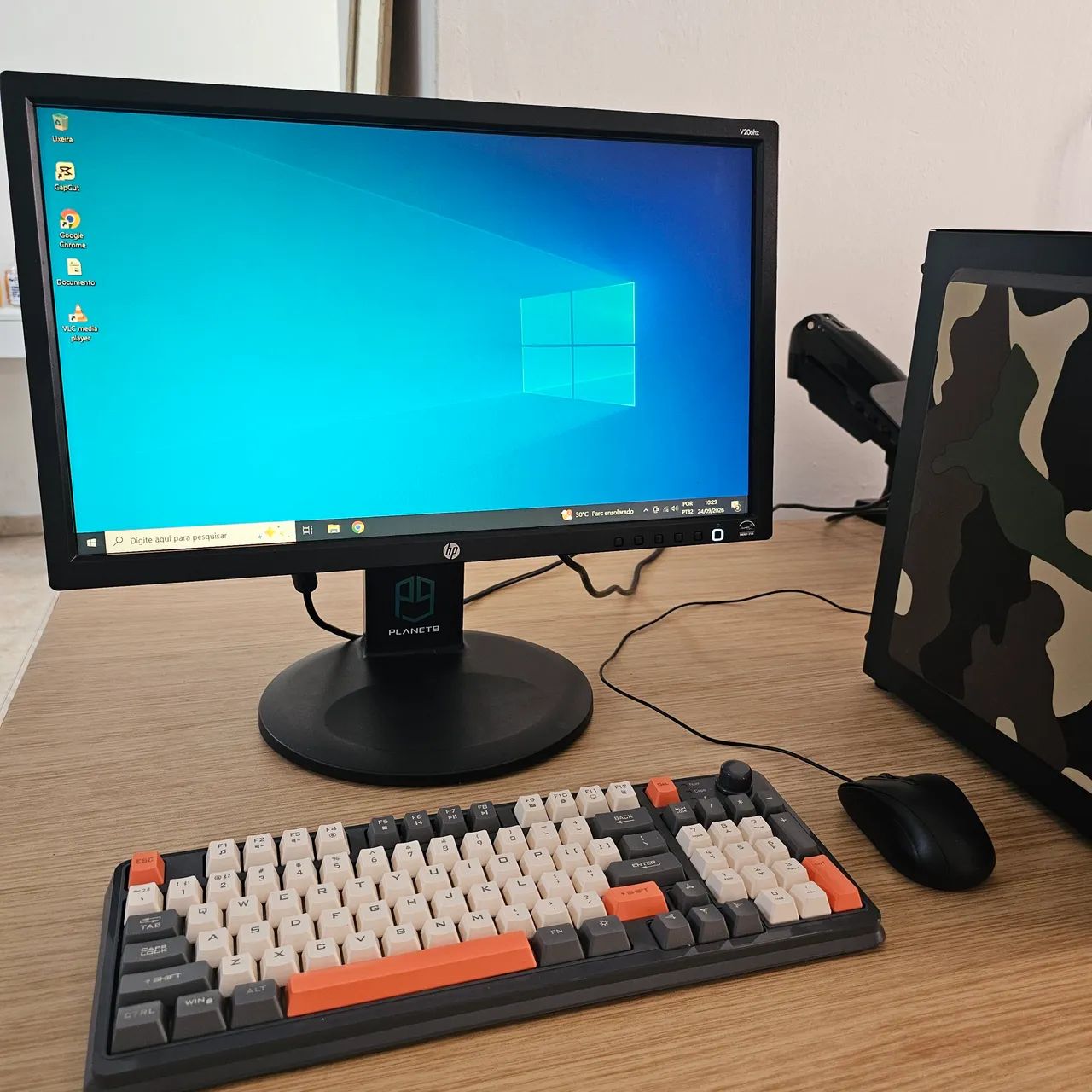 Computador i3 ssd 240 + HD de 500 monitor HP 20 polegadas - Foto 3