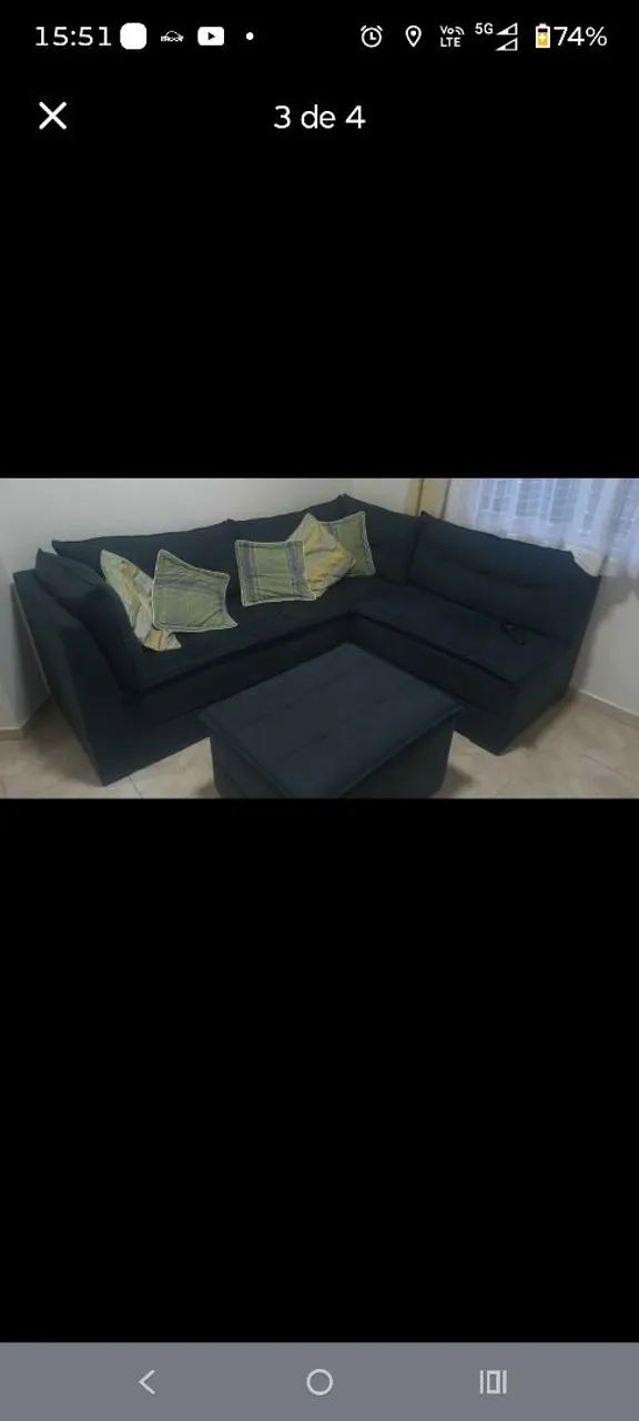 Sofá de canto 900 reais e 3 X  - Foto 3