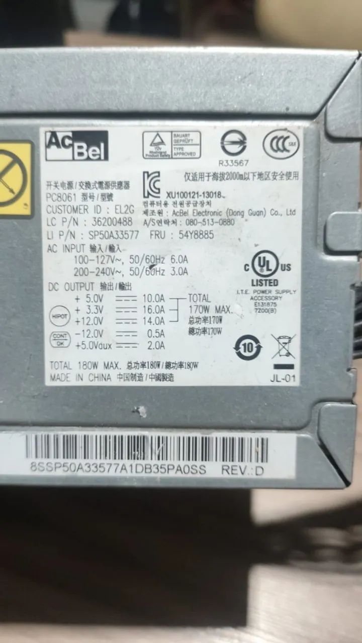 Fonte Atx 180w AC Bel PC8061 - Foto 3