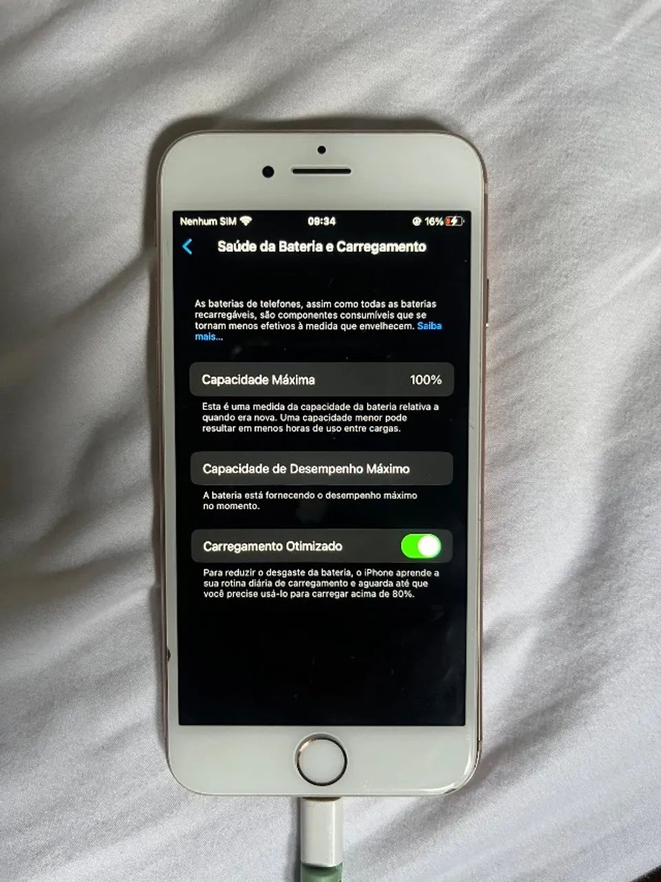 Iphone 8 rosa 256gb bateria 100% - Foto 2