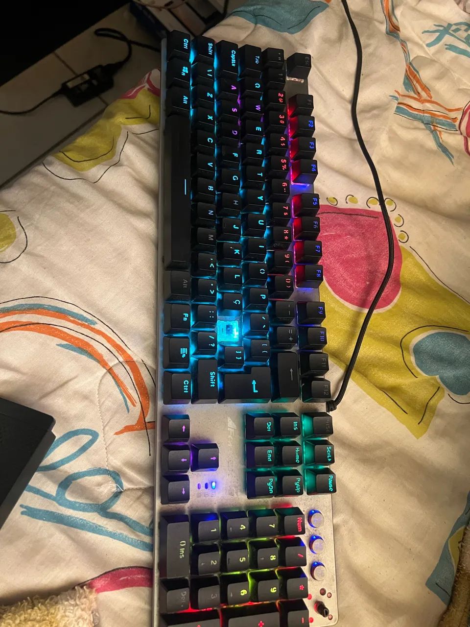 TECLADO MECANICO FORTREK GPRO K7 RAINBOW SWITCH BLUE - Foto 3