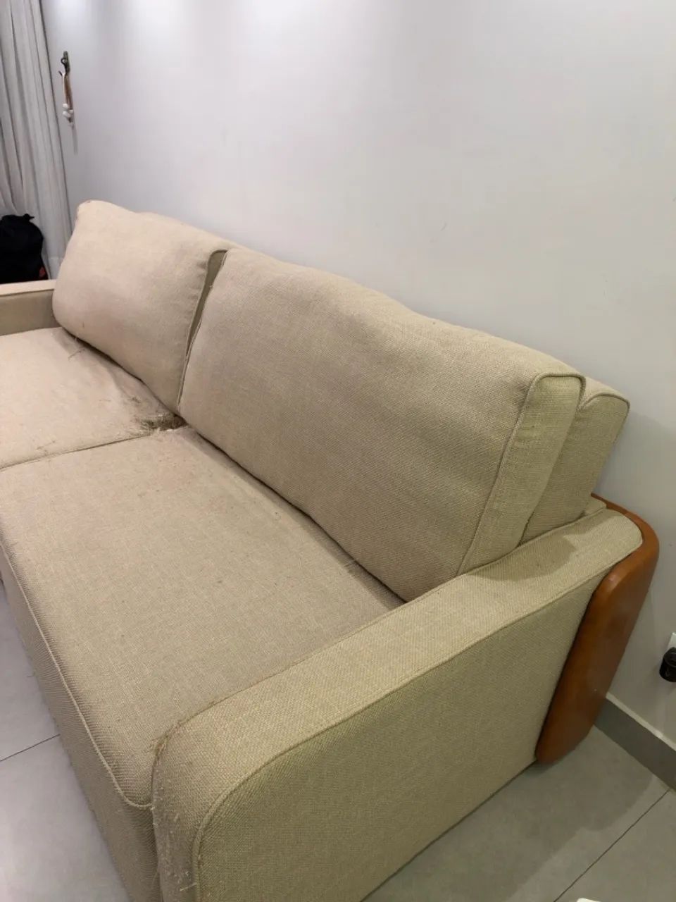 Sofá de linho retrátil sem caixa  - Foto 5