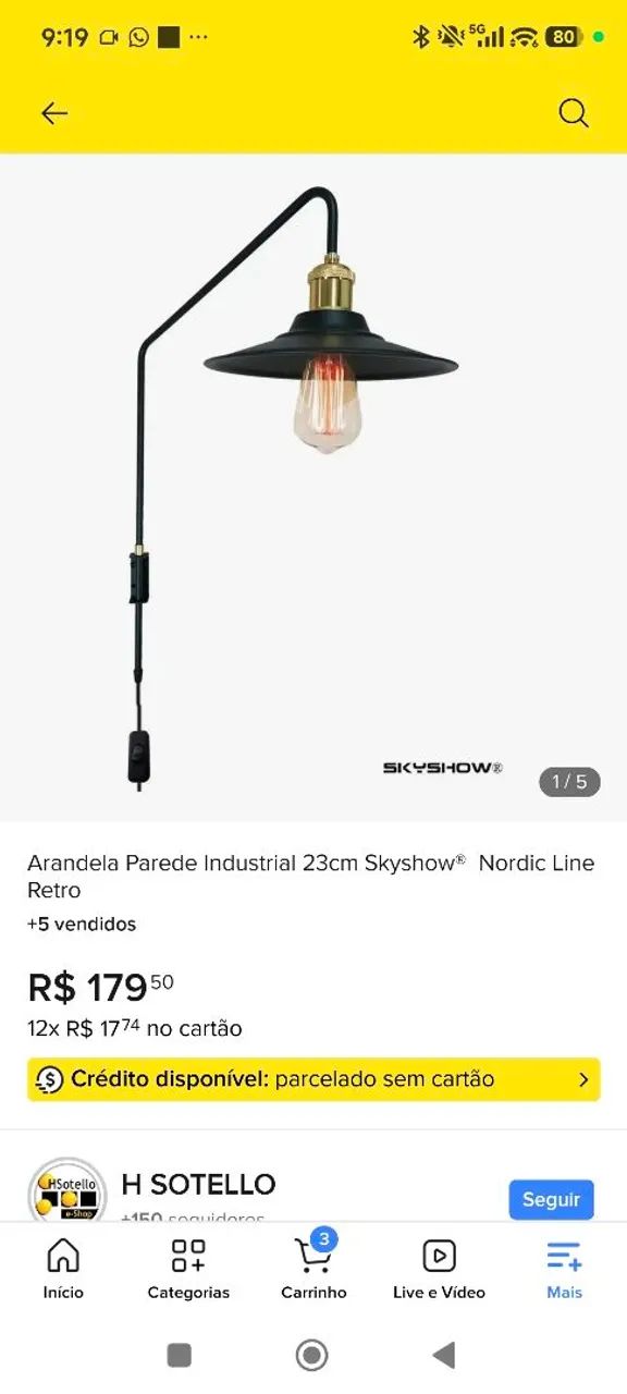 2 Arandelas de parede retrô. - Foto 5