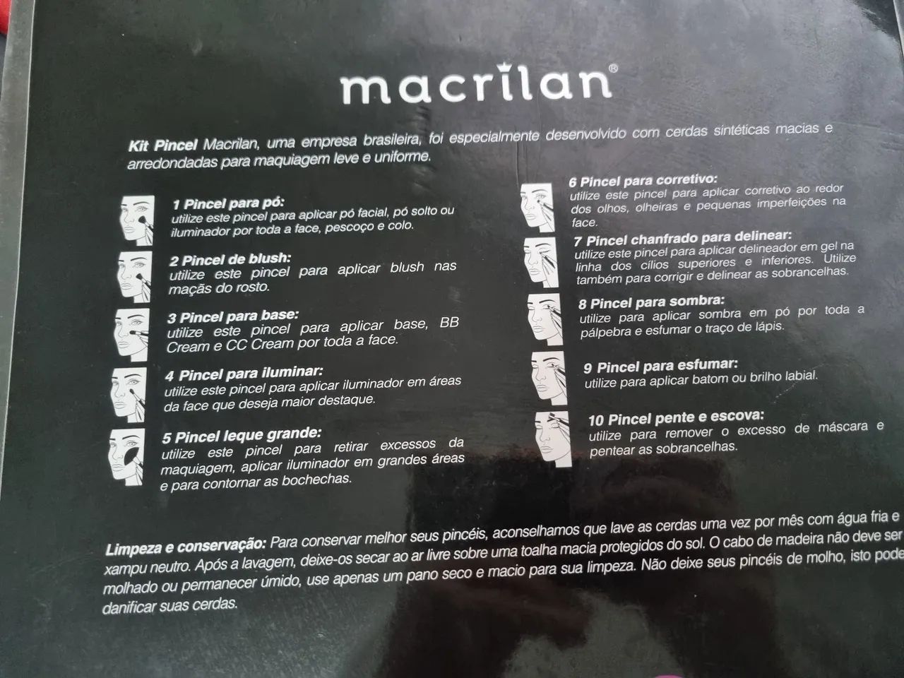 Jogo pincéis maquiagem macrilam - Foto 2