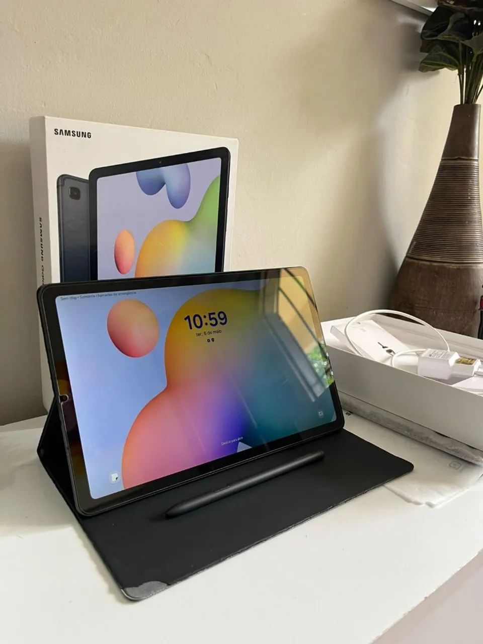 Samsung Galaxy Tab S6 Lite 128 GB + acessórios - Foto 2