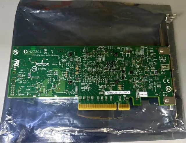 Placa Rede Qlogic Broadcom Dual 10gb Sfp+ Bcm957810a1006g - Foto 3