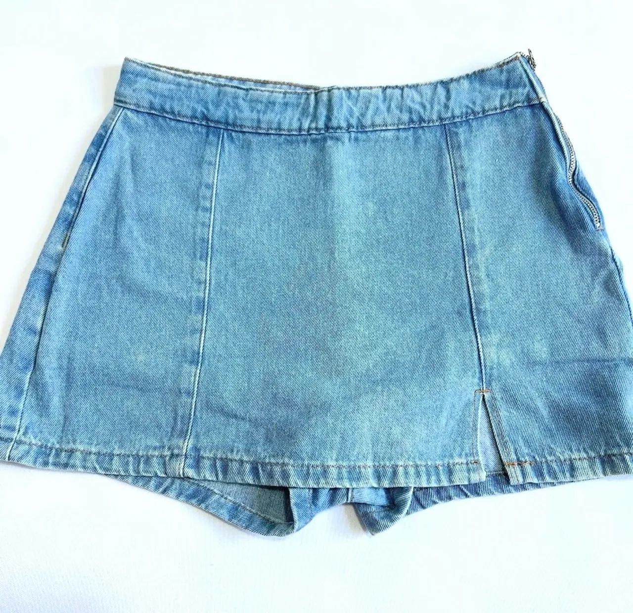 short saia jeans 