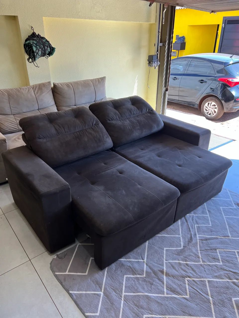 Vendo Sofá retrátil e Reclinável usado em bom estado Entrego * - Foto 5