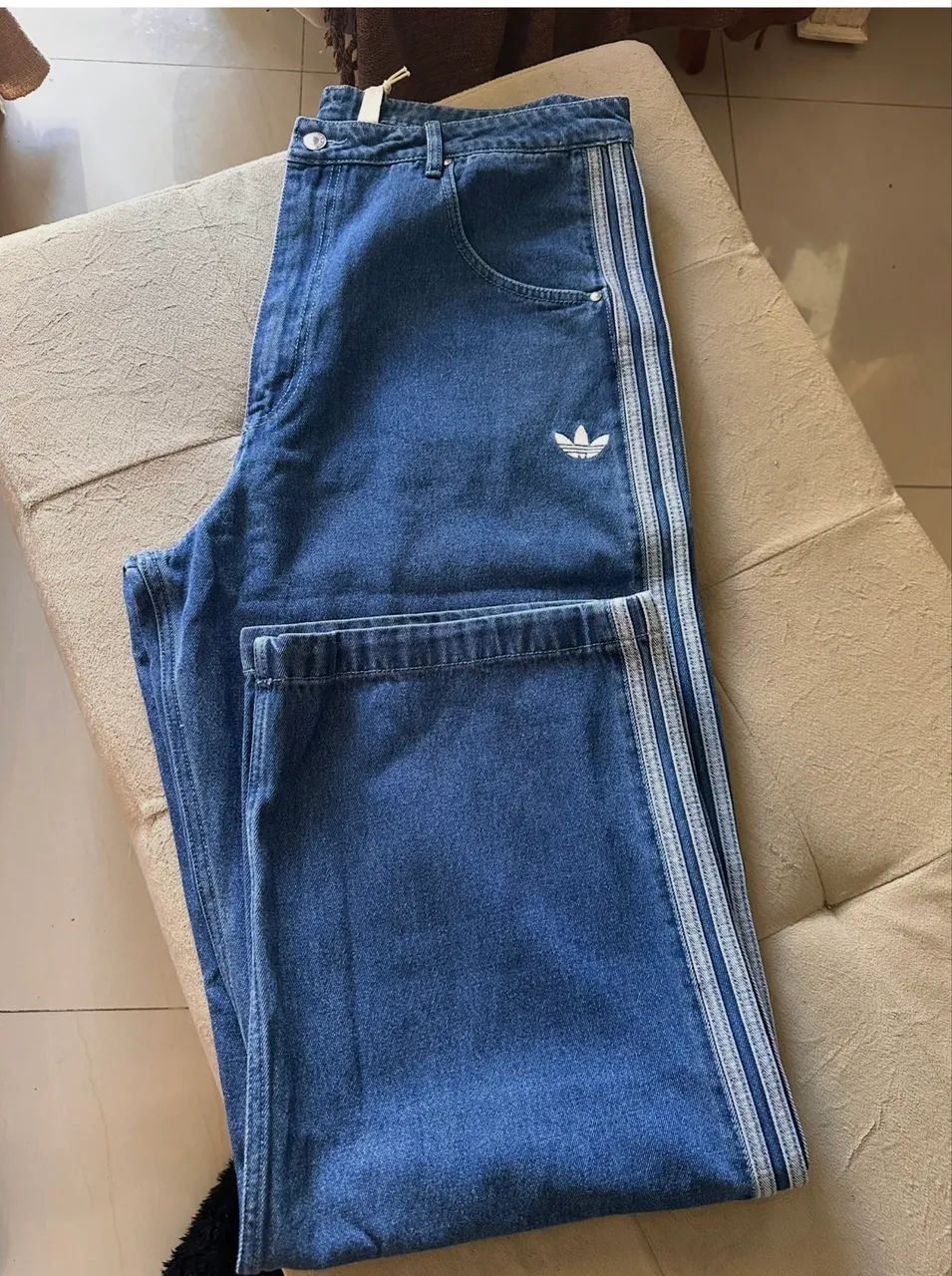 Calça jeans Adidas denim 46 - Foto 2