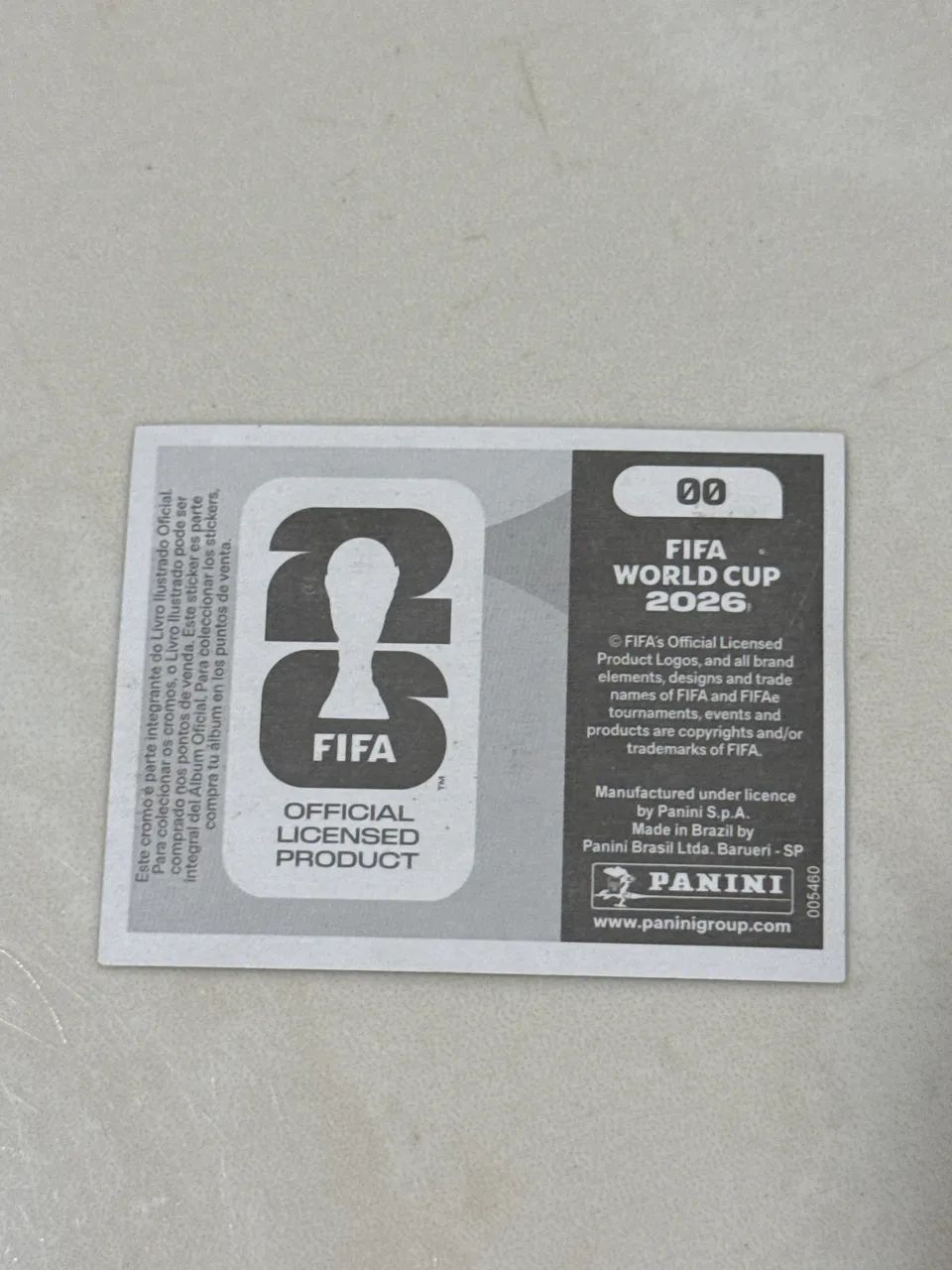 Figurinha 00 da copa de 2026 verdadeira - Foto 2